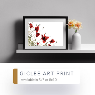 Red Poppies Giclee Art Print