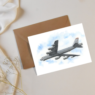 B-52 Greeting Card, Father's Day Card, Airplane Buff