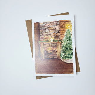 Holiday Cards: Cozy Fireplace