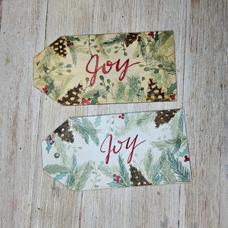 Hand-painted wooden Stocking or Gift Tags, Holiday Tags