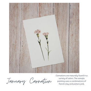 Custom Watercolor Birth Month Floral Bouquet, Hand-Painted Original Watercolor Art Personalized