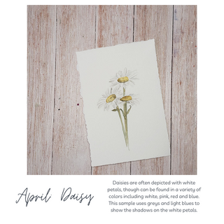 Custom Watercolor Birth Month Floral Bouquet, Hand-Painted Original Watercolor Art Personalized