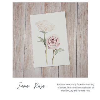 Custom Watercolor Birth Month Floral Bouquet, Hand-Painted Original Watercolor Art Personalized