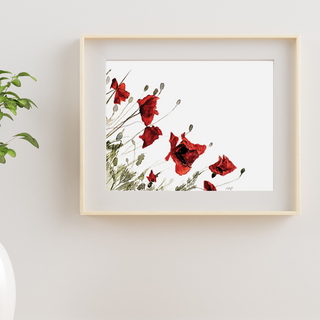 Red Poppies Giclee Art Print