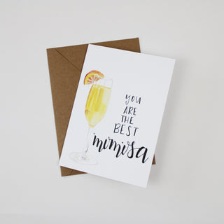 "You are the best Momosa" Watercolor design Greeting Card