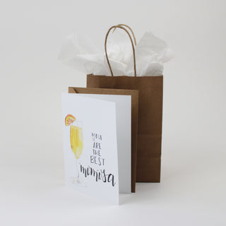 "You are the best Momosa" Watercolor design Greeting Card