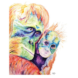 Rainbow Orangutan Giclee Fine Art Print