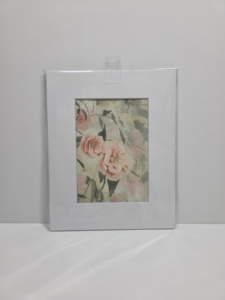 Pink Flowers Blurred Background Art Print