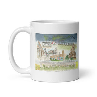 Minot, ND Sights to See Watercolor Design Mug