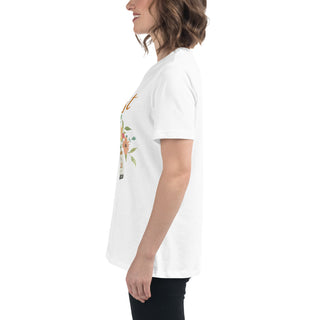 "I am an Artist" Women's Relaxed T-Shirt featuring watercolor florals and paint tube